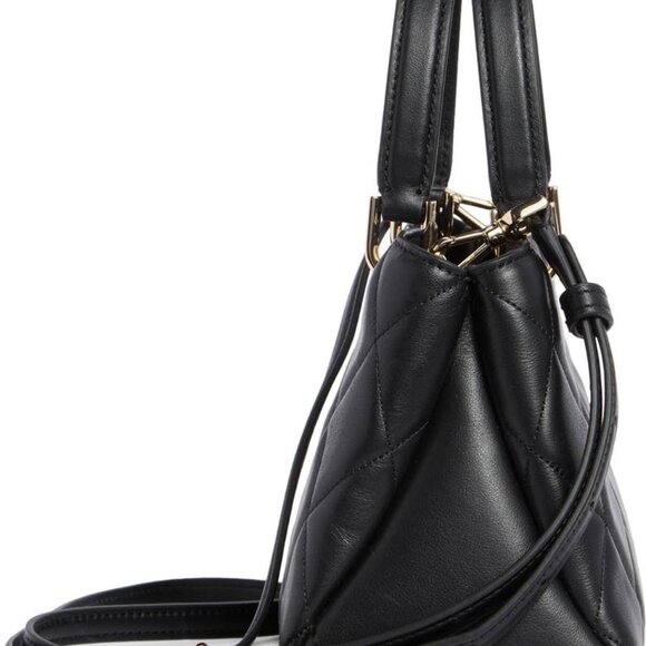 NWT ✅ Kate Spade CAREY ~ Small Quilted Sullivan Satchel K1489 ~ BLACK ✨ NWT - Picture 10 of 12